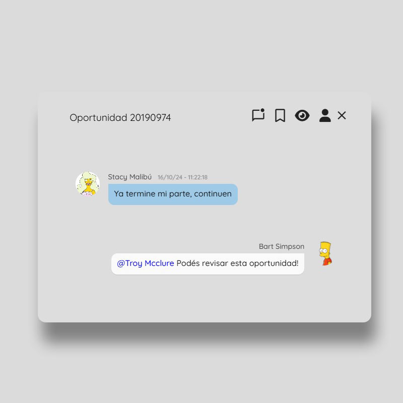 Vista del módulo de comunicaciones