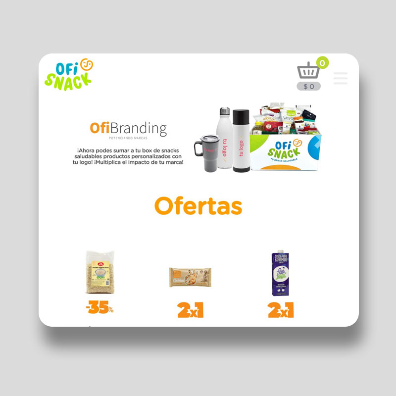 Vista del módulo Ecommerce